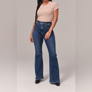 Abercrombie & Fitch: Curve Love Ultra High Rise Stretch Flare Jean